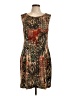 Connected Apparel Print Brown Cocktail Dress Size 10 - photo 1