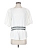 Vince Camuto White Short Sleeve Top Size S - photo 1