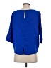 Express 100% Polyester Blue 3/4 Sleeve Blouse Size S - photo 2
