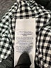 Chaps 100% Cotton Houndstooth Gray 3/4 Sleeve Button-Down Shirt Size XL - photo 8