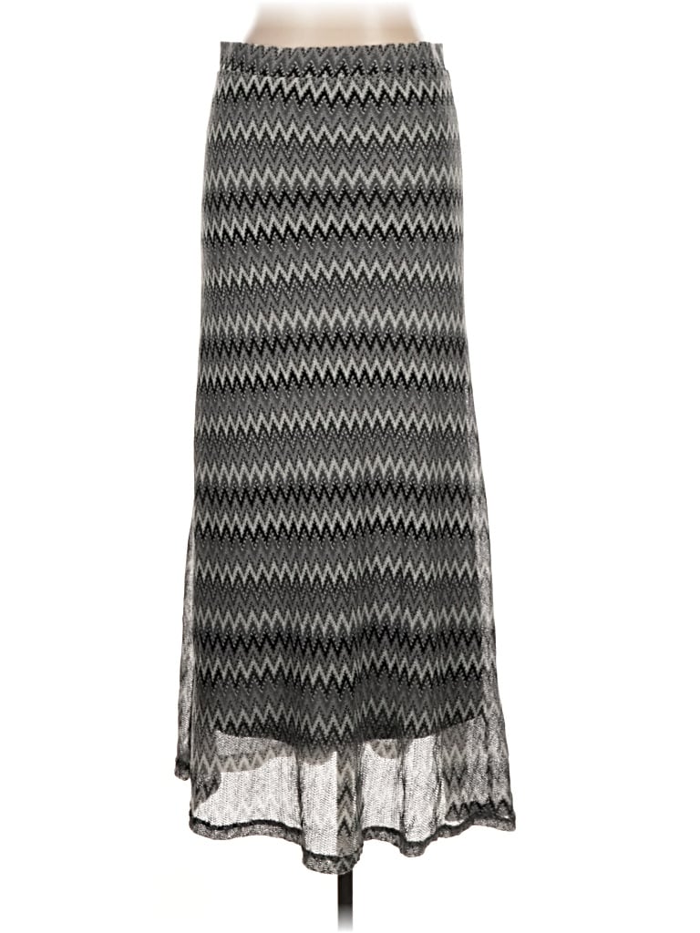 Pre-owned Roz & Ali Casual Skirt In Gray