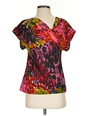 Trina Turk Short Sleeve Silk Top (view 1)