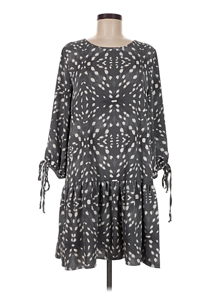 Pre-owned Jade By Jane Casual Dress In Gray