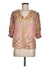 Hale Bob Pink 3/4 Sleeve Blouse Size M - photo 1