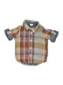Baby Gap 100% Cotton Plaid Brown Short Sleeve Button-Down Shirt Size 12-18 mo - photo 1