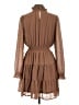 Unbranded 100% Polyester Brown Casual Dress Size L (estimated) - photo 2