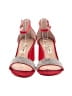 Nina Color Block Red Sandals Size 5 1/2 - photo 2
