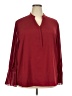 Chico's 100% Polyester Burgundy Long Sleeve Blouse Size XXL (4) - photo 1