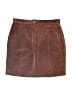 Assorted Brands 100% Leather Solid Brown Leather Skirt Size 11 - photo 2