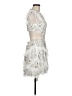 Mac Duggal 100% Polyester Ivory Cocktail Dress Size 6 - photo 4