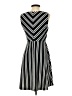Elle Stripes Black Casual Dress Size 2 - photo 2