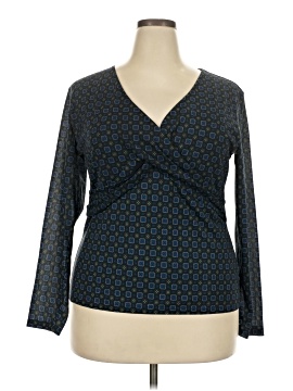 Evan Picone Long Sleeve Blouse (view 1)