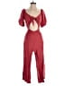 ASOS 100% Viscose Solid Red Jumpsuit Size 2 - photo 1