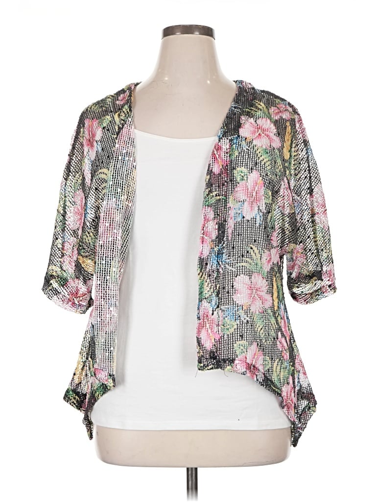 Pre-owned Coral Bay Kimono In Gray