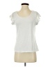 New Directions White Short Sleeve Top Size S - photo 1
