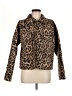 Let Me Be 100% Cotton Animal Print Brown Jacket Size M - photo 1