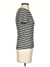 Zara Stripes Ivory Short Sleeve Turtleneck Size S - photo 4