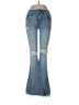 Unbranded Hearts Blue Jeans Size 7 - photo 1