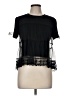 Alice + Olivia 100% Polyester Black Short Sleeve Blouse Size M - photo 1