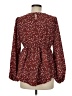 Shein Burgundy Long Sleeve Blouse Size 6 - photo 2