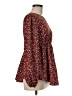 Shein Burgundy Long Sleeve Blouse Size 6 - photo 4