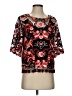 Kobi Halperin 100% Polyester Red 3/4 Sleeve Blouse Size S - photo 1