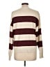 Splendid Stripes Burgundy Pullover Sweater Size L - photo 2