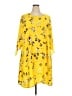 Evri 100% Polyester Print Yellow Casual Dress Size 2X - photo 1