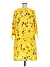 Evri 100% Polyester Print Yellow Casual Dress Size 2X - photo 2