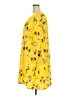 Evri 100% Polyester Print Yellow Casual Dress Size 2X - photo 5