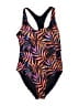 Nicole Miller Studio Print Black One Piece Swimsuit Size M - photo 1