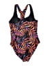 Nicole Miller Studio Print Black One Piece Swimsuit Size M - photo 2