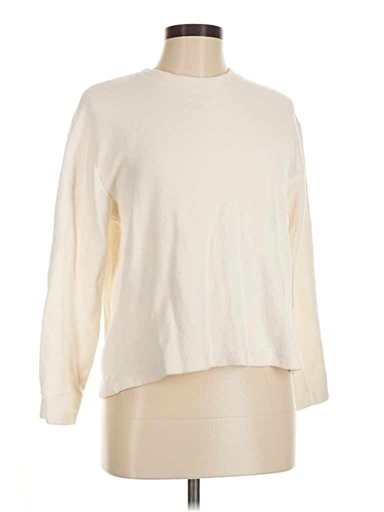 Pre-owned Zara Pullover Sweater In Ivory