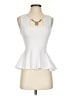 Love J White Sleeveless Top Size S - photo 1