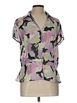 Ann Taylor Short Sleeve Silk Top