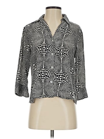 PIANO 3/4 Sleeve Silk Top (view 1)