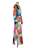 Jade 100% Polyester Color Block Blue Casual Dress Size S - photo 4