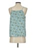 Ann Taylor LOFT 100% Polyester Blue Sleeveless Blouse Size S - photo 2