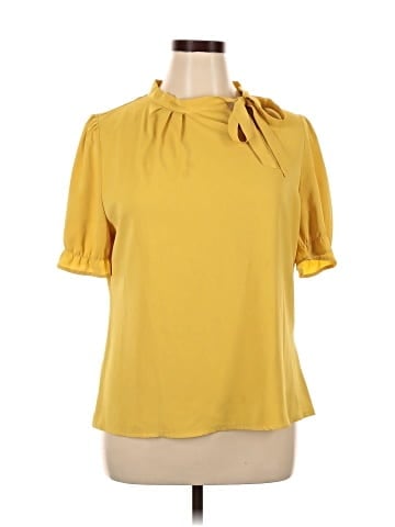 Allegra K Short Sleeve Blouse (view 1)