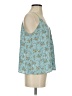 Ann Taylor LOFT 100% Polyester Blue Sleeveless Blouse Size S - photo 4