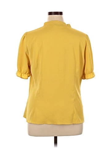 Allegra K Short Sleeve Blouse (view 2)