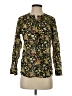 J.Crew 100% Cotton Floral Green Long Sleeve Blouse Size 0 - photo 1