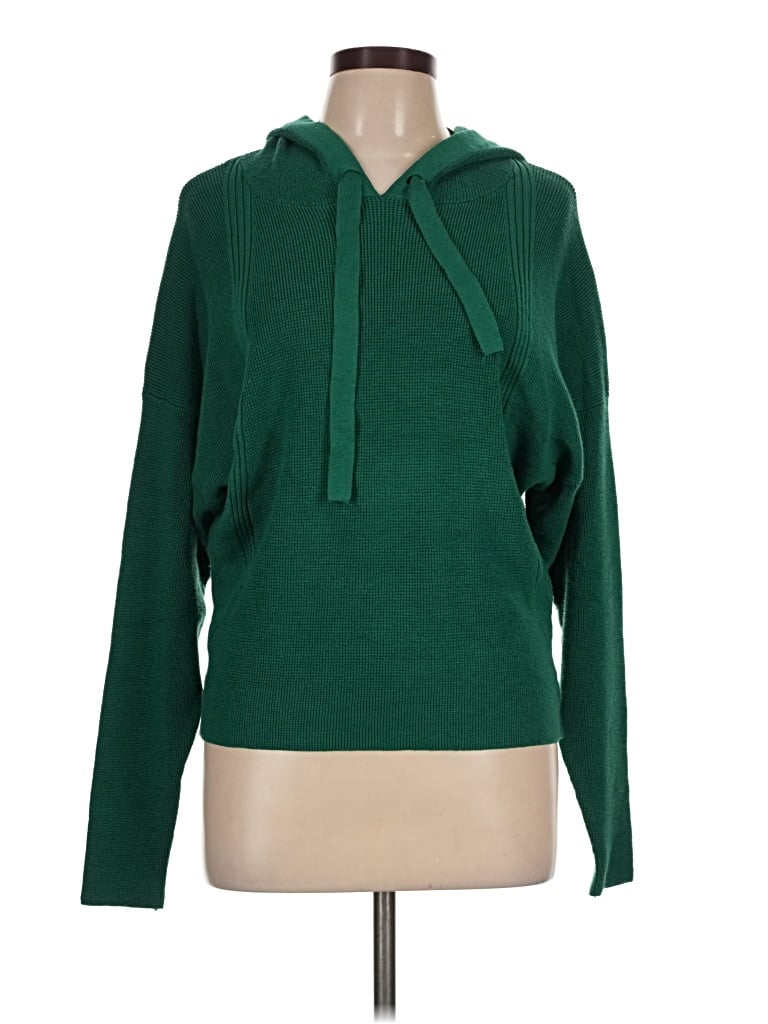 Pre-owned Cyrus Long Sleeve Top Green Cowl Neck Tops