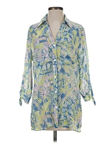 Ruby Rd. 3/4 Sleeve Button-Down Shirt (view 1)