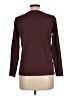 Ann Taylor LOFT Outlet 100% Cotton Burgundy Long Sleeve Top Size L - photo 2