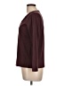 Ann Taylor LOFT Outlet 100% Cotton Burgundy Long Sleeve Top Size L - photo 5