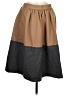 J.Crew Collection Color Block Brown Wool Skirt Size 8 - photo 1
