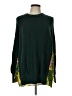 Sandrine Rose 100% Wool Tropical Green Wool Pullover Sweater Size L - photo 1