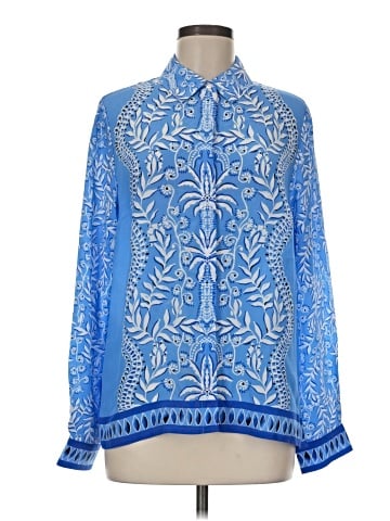 Lilly Pulitzer Long Sleeve Silk Top (view 1)
