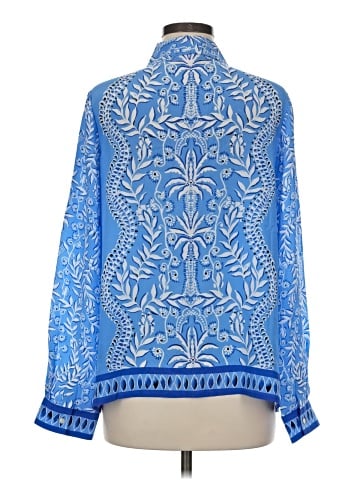 Lilly Pulitzer Long Sleeve Silk Top (view 2)